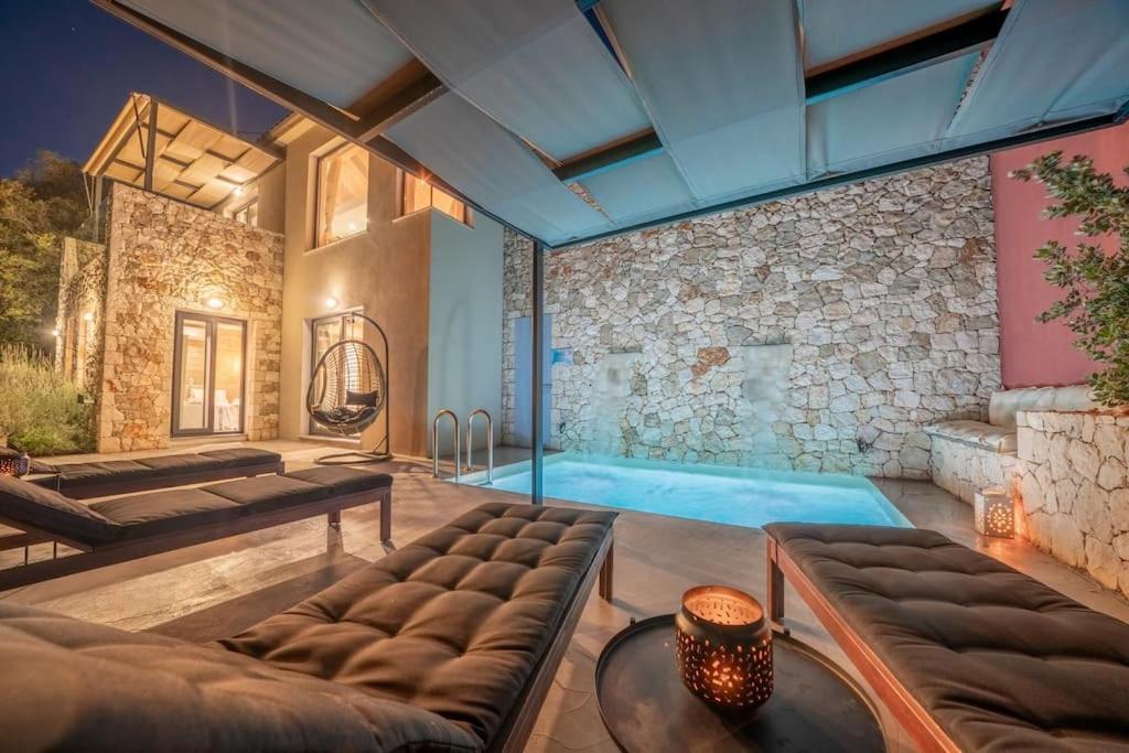 Villa Elisabeth Sea View Private Pool Fiskardo Kefalonia Katsaráta エクステリア 写真
