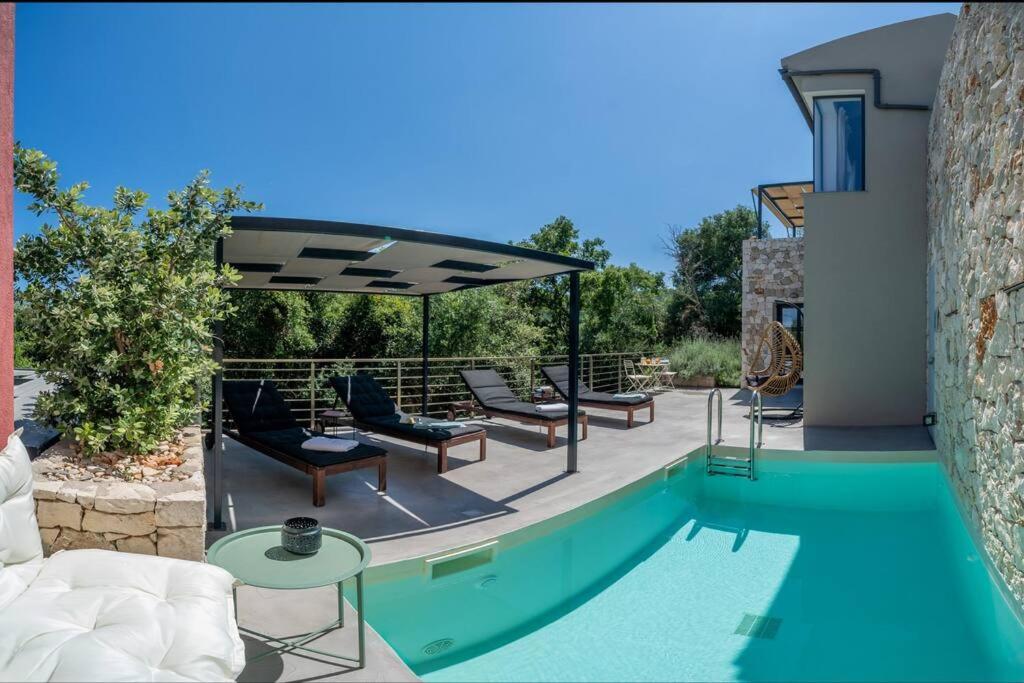 Villa Elisabeth Sea View Private Pool Fiskardo Kefalonia Katsaráta エクステリア 写真