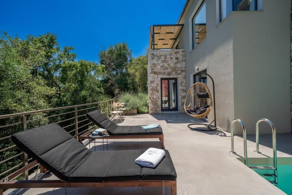 Villa Elisabeth Sea View Private Pool Fiskardo Kefalonia Katsaráta エクステリア 写真