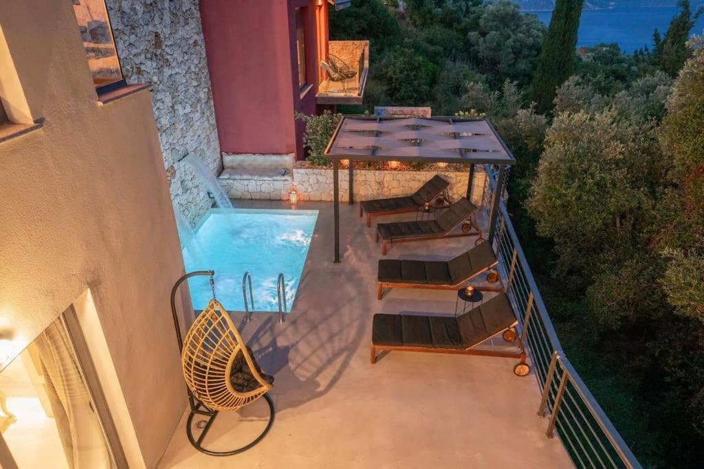 Villa Elisabeth Sea View Private Pool Fiskardo Kefalonia Katsaráta エクステリア 写真