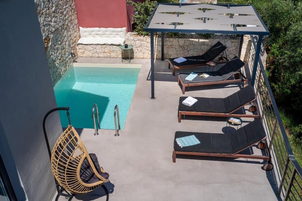 Villa Elisabeth Sea View Private Pool Fiskardo Kefalonia Katsaráta エクステリア 写真